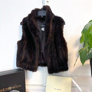 Brown Faux Fur Vest